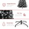 Best Choice Products Artificial Frosted Christmas Tree, Premium Unlit Spruce Design, Dense Branches – Black Spruce​